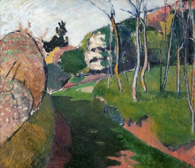 Landscape at Saint-Briac, by Émile Bernard, oil, 1894