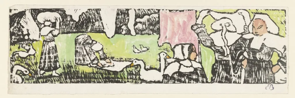 Untitled, by Émile Bernard, watercolor, 1883