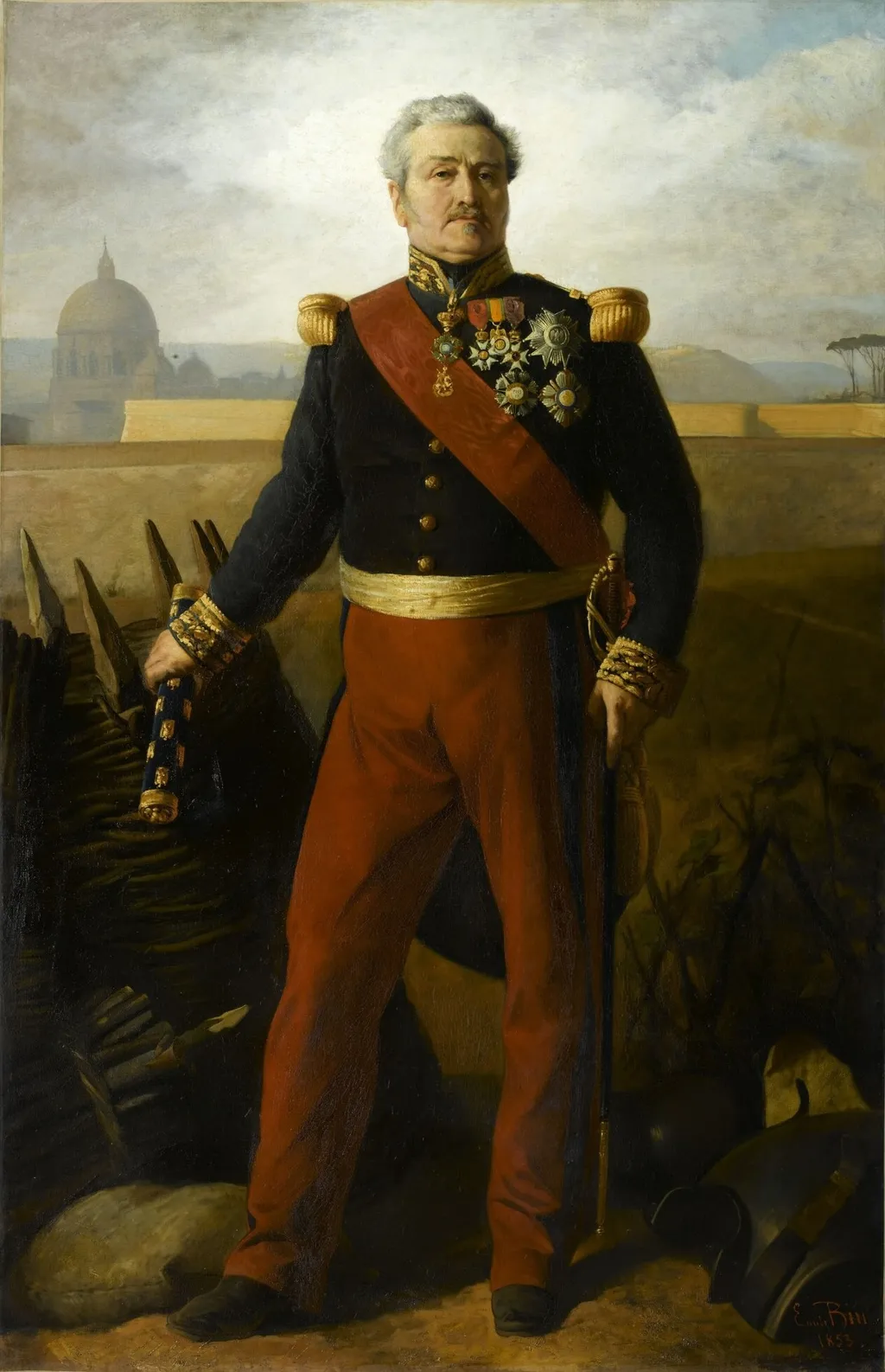 Jean-Baptiste-Philibert Vaillant, Marshal of France, by Émile Bin, oil, 1853