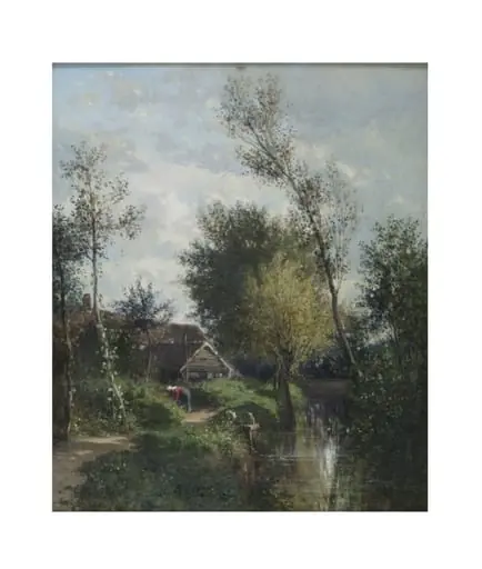 Landscape at Écouen, near Paris, by Émile Charles Lambinet