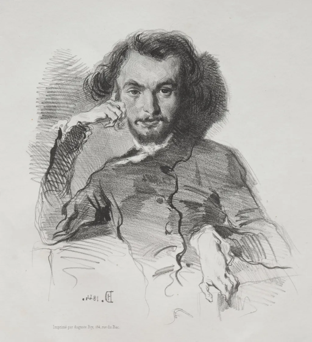 Charles Pierre Baudelaire, by Émile Isidore Deroy, 1844
