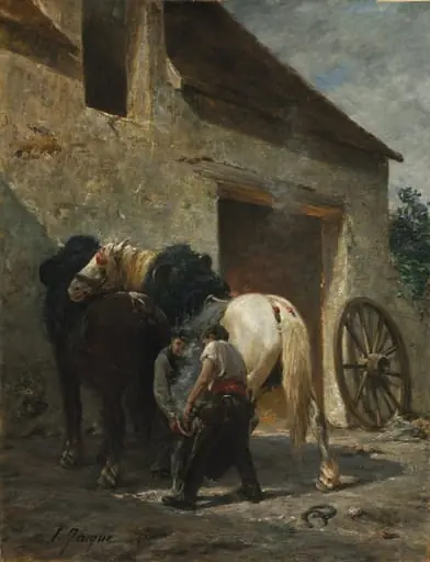 Blacksmiths, by Émile Jacque