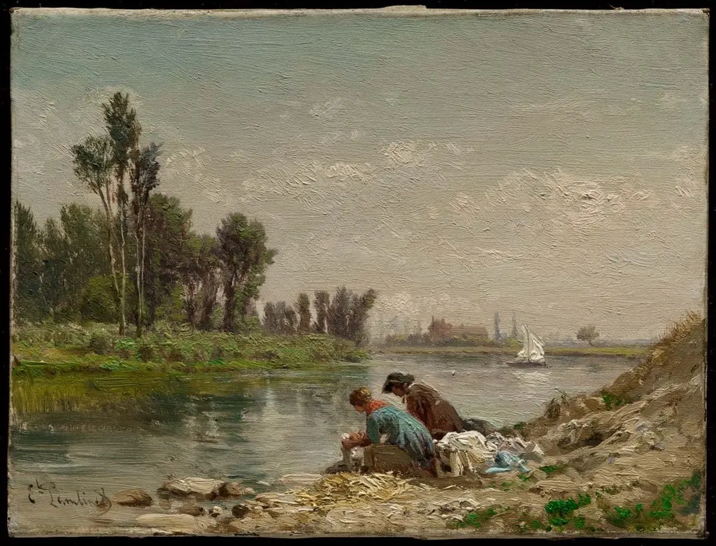 Washerwomen, by Émile Lambinet