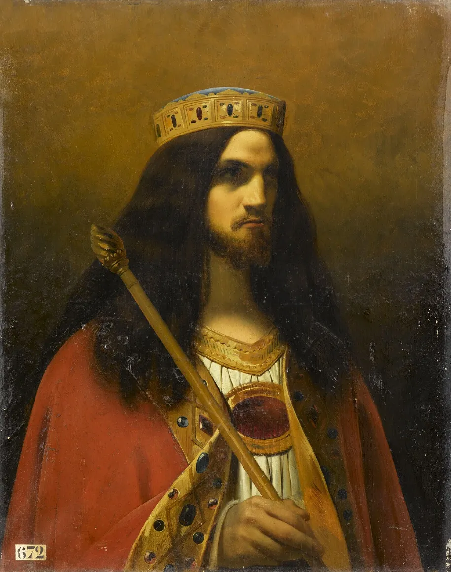 Childeric III, King of the Franks, by Émile Signol, oil, 1837