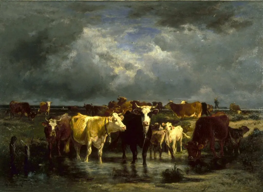 The Approach of a Storm, by Emile van Marcke