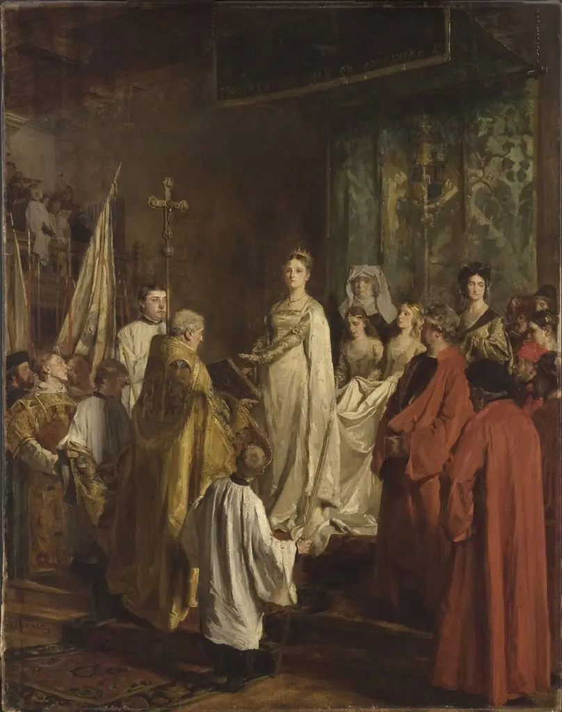 Mary of Burgundy Granting the Great Privilege, by Emile Wauters