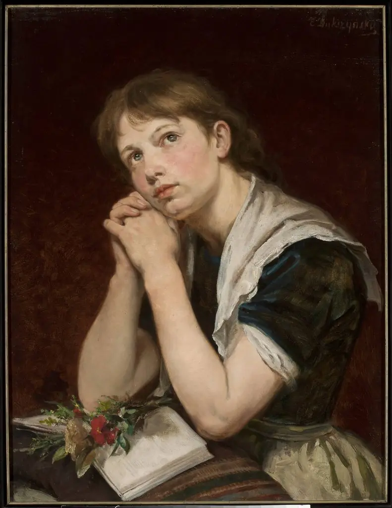 Girl with a book, by Emilia Dukszyńska-Dukszta