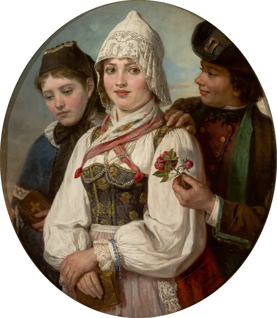 Two rivals for the rose of a forester, by Emilia Dukszyńska-Dukszta