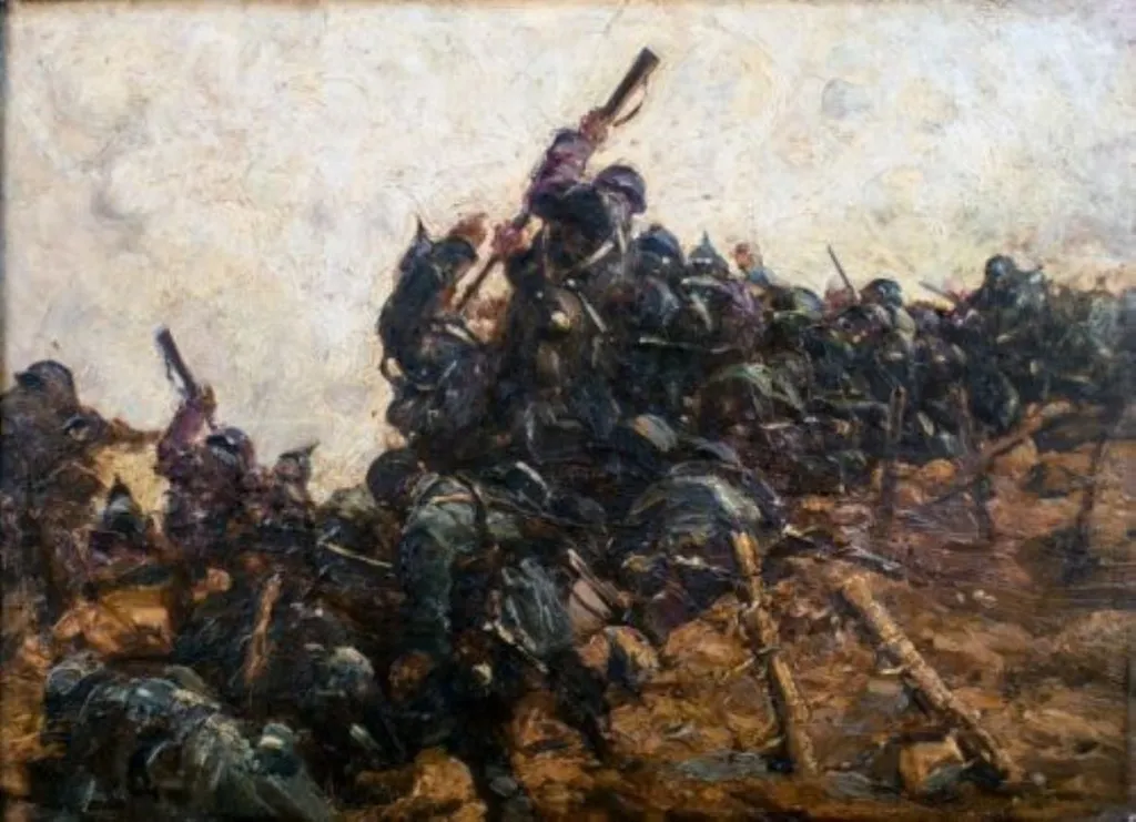 Lupta de la Mărășești, by Emilian Lăzărescu