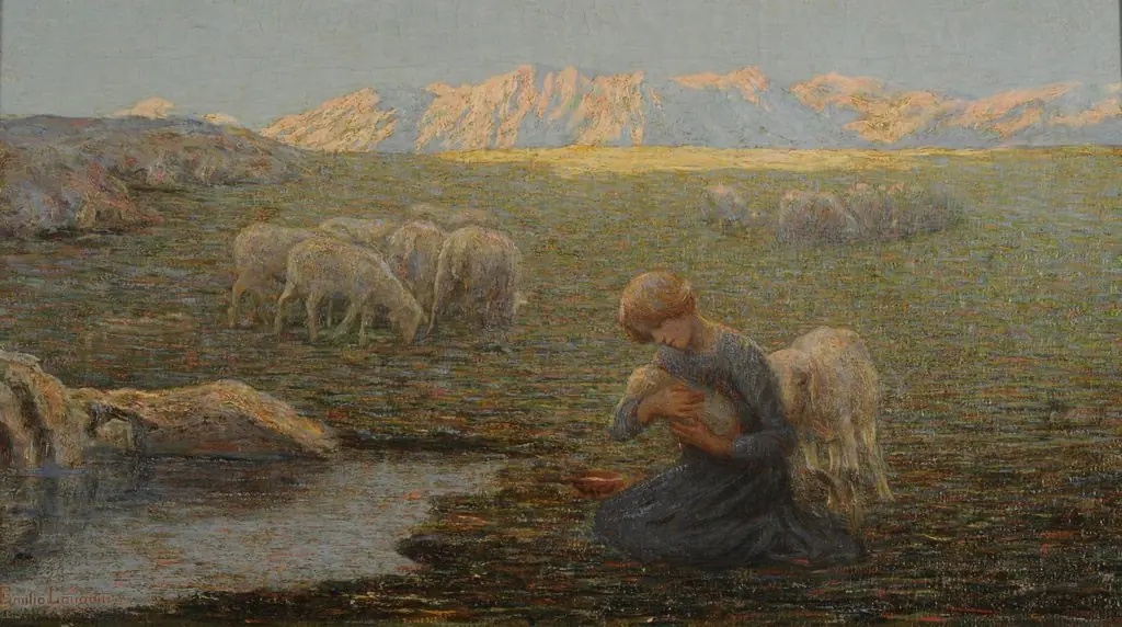 La oveja enferma, by Emilio Longoni
