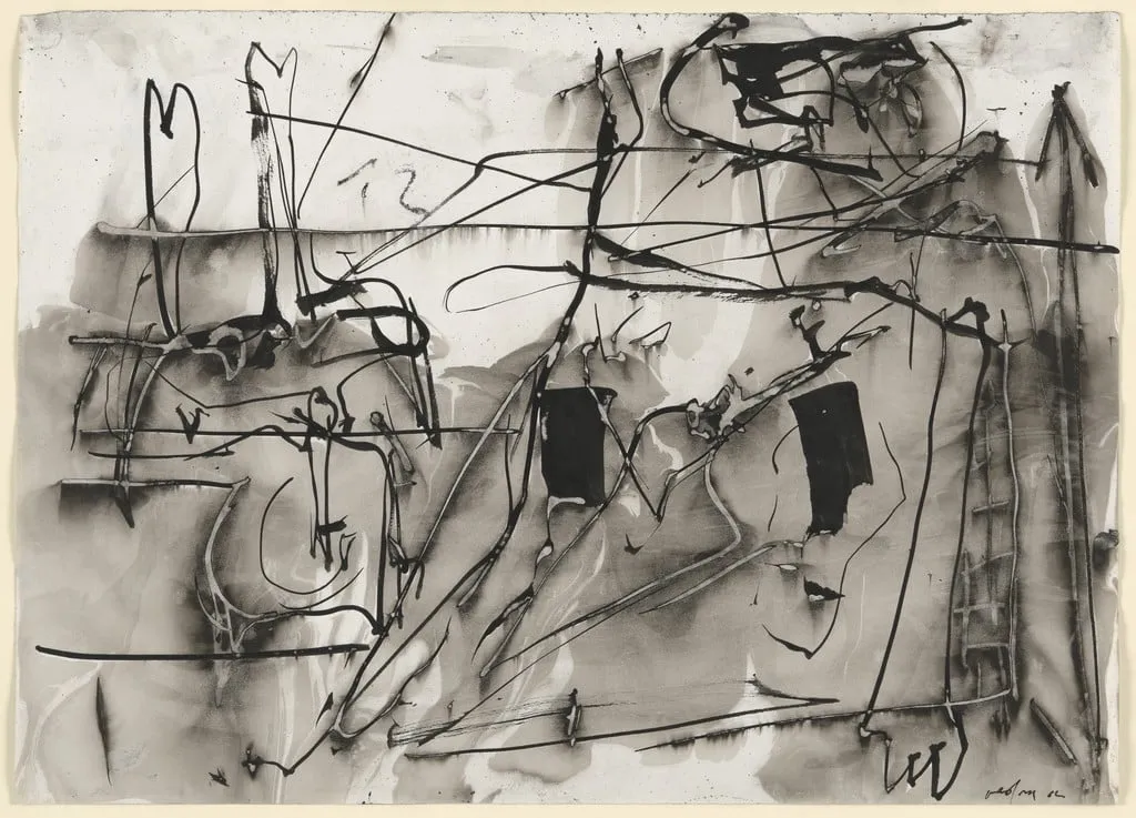 Untitled, by Emilio Vedova, ink, 1962
