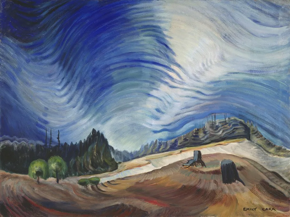 Above the Gravel Pit, by Emily Carr, oil, 1937
