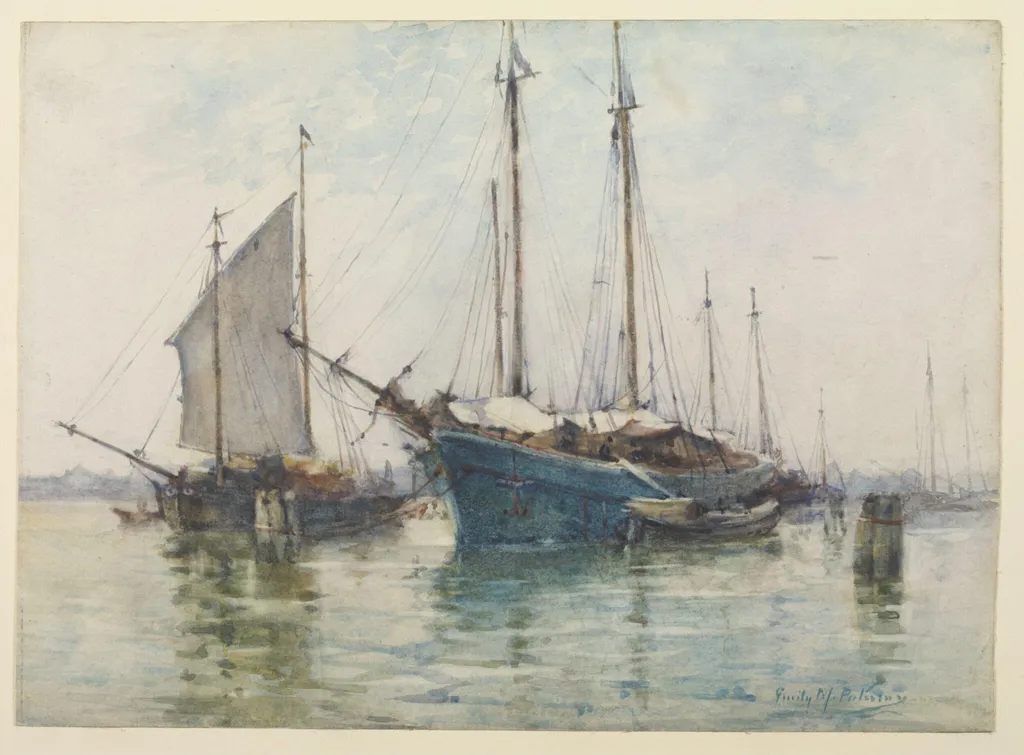 The Blue Ship, Venice, by Emily Murray Paterson, watercolor, 1903