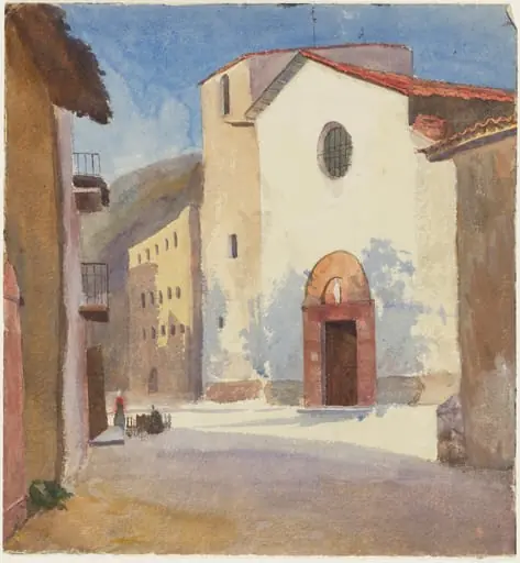 Church and Street, Camprodon, by Emily Sargent
