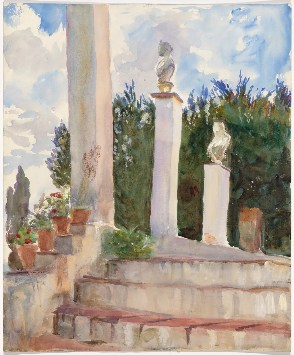 Generalife, by Emily Sargent, watercolor, 1912