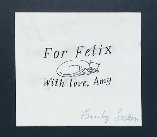 Label Card 'For Felix, with love, Amy', by Emily Sutton