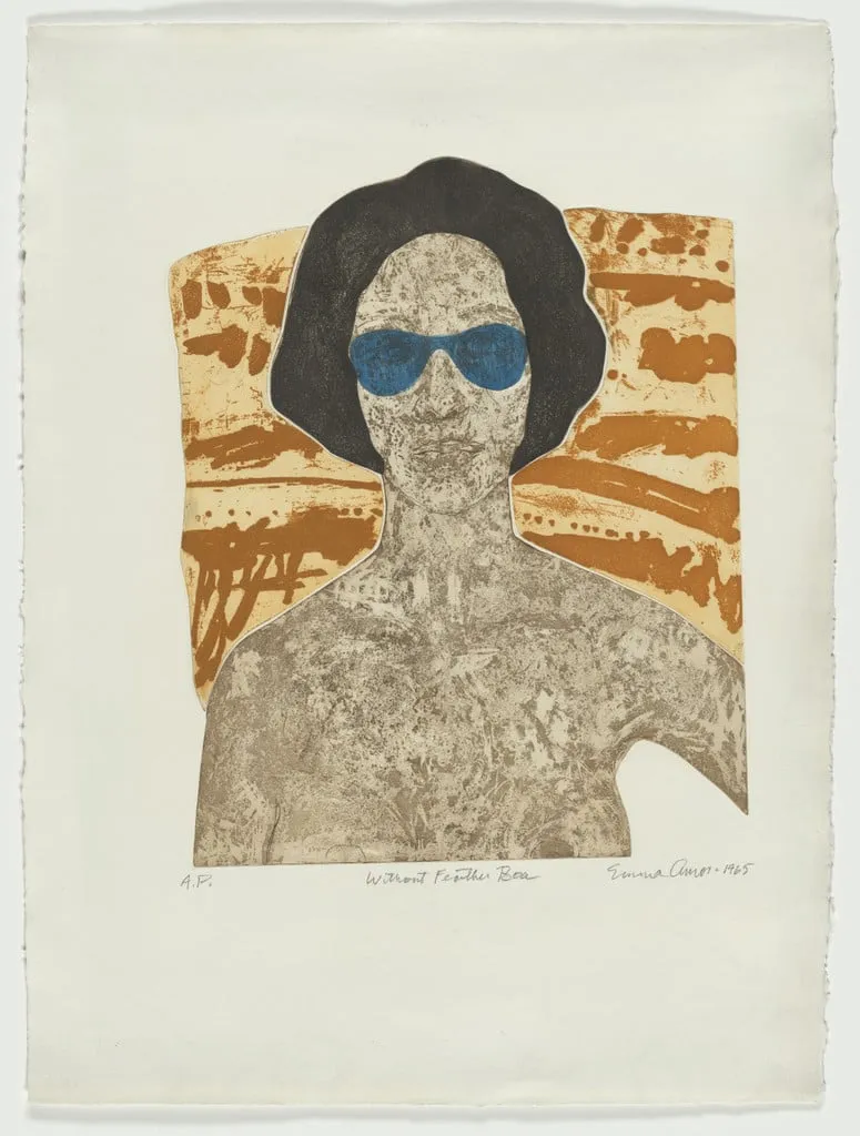 Untitled, by Emma Amos, ink, 1965