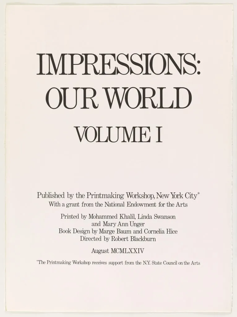 Untitled, by Emma Amos, Benny Andrews, Vivian Browne, Eldzier Cortor, Norman Lewis, Vincent Smith, John Wilson Various Artists, ink, 1974