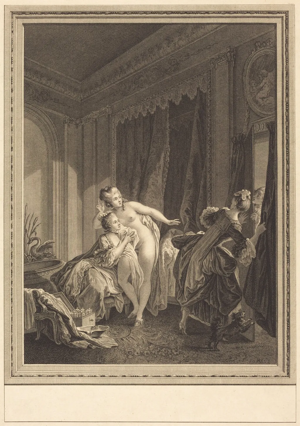 Le soir, by Emmanuel Jean Nepomucène de Ghendt, ink, 1776