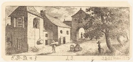 The Farmyard, by Emmanuel Phélippes-Beaulieu