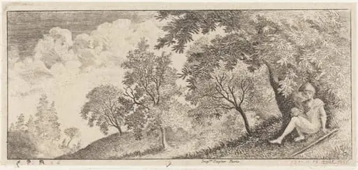 The Small Shepherd Seated, by Emmanuel Phélippes-Beaulieu