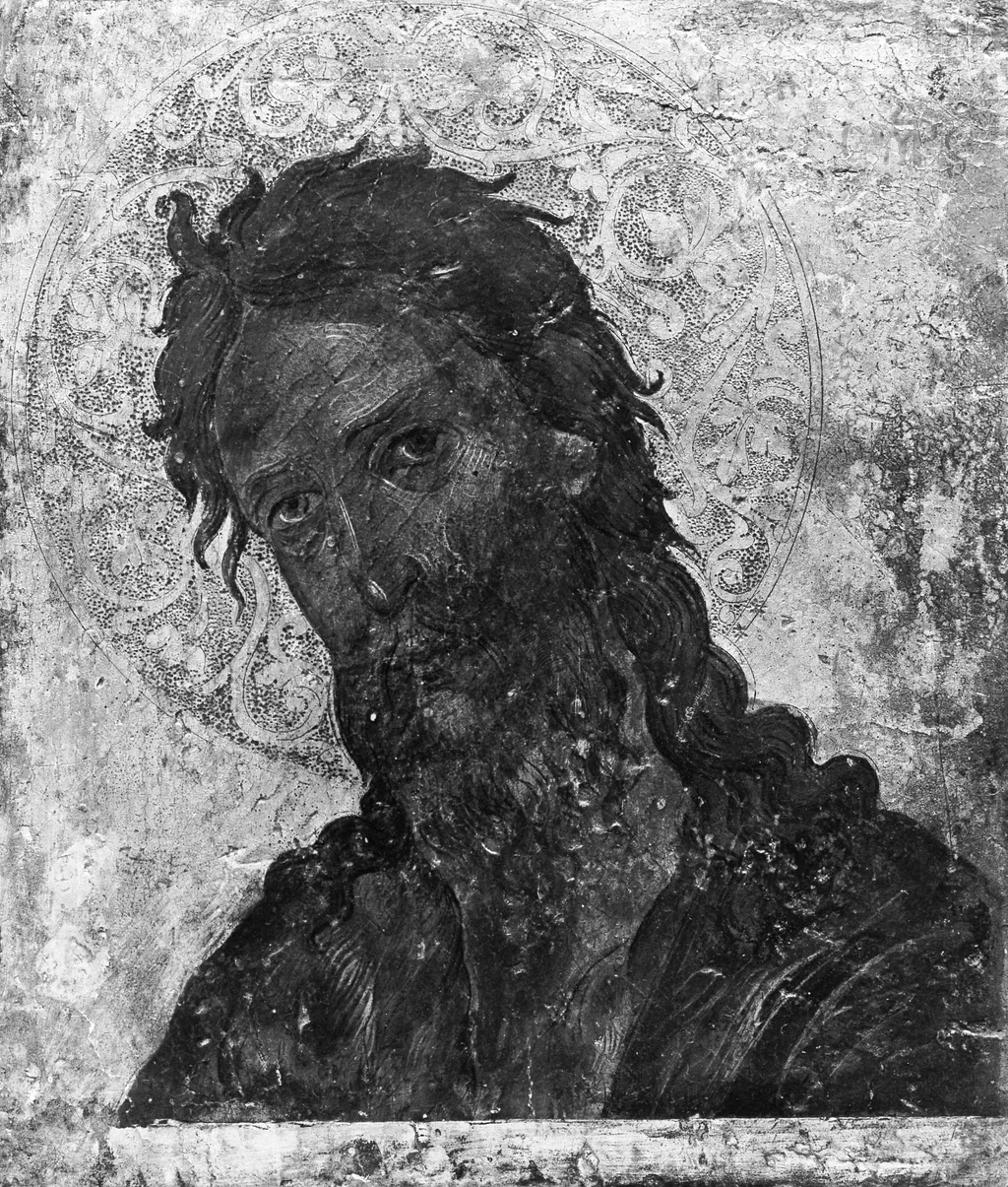 Head of Saint John the Baptist, by Emmanuel Tzanes, tempera, 1663