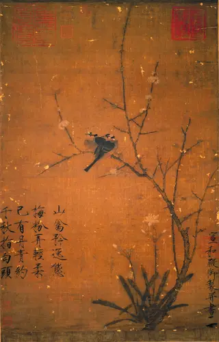 Chimonanthus and Birds, by Emperor Huizong