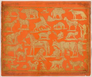 Endpaper with Animals