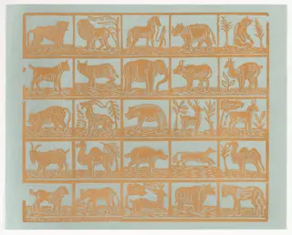 Endpaper with Animals
