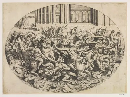 The Battle of the Lapithæ and Centaurs, by Enea Vico