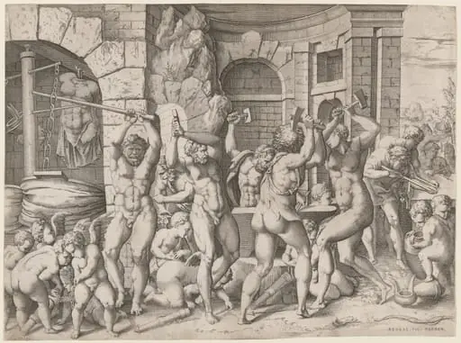 The Forge of Vulcan, by Enea Vico