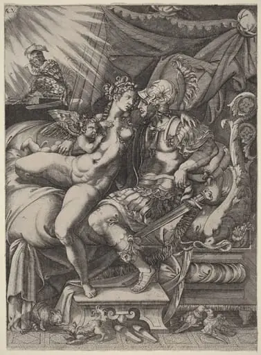 The Loves of Mars and Venus, by Enea Vico