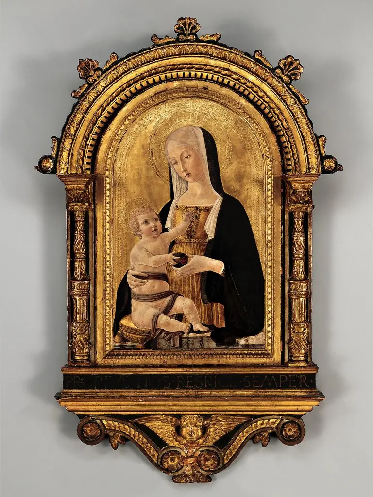 Engaged arched cassetta frame and arched tabernacle frame, 1465