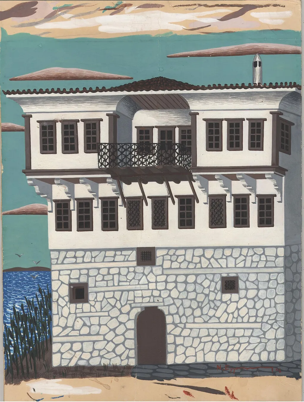 Σπίτι Πηχεών, Καστοριά, by Engonopoulos Nikos, unspecified, 1948