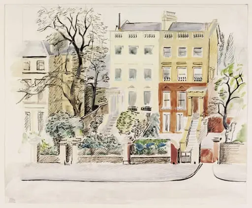 Houses in Marlborough Hill, St. John's Wood, by Enid Marx