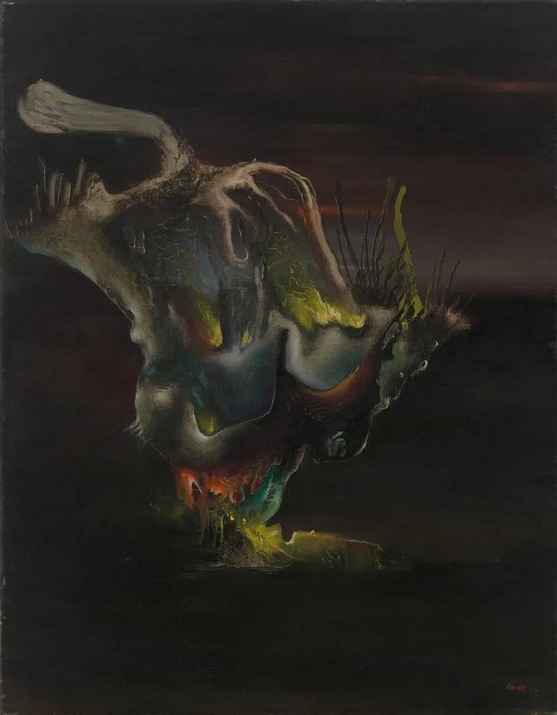 Untitled, by Enrico Donati, oil, 1944