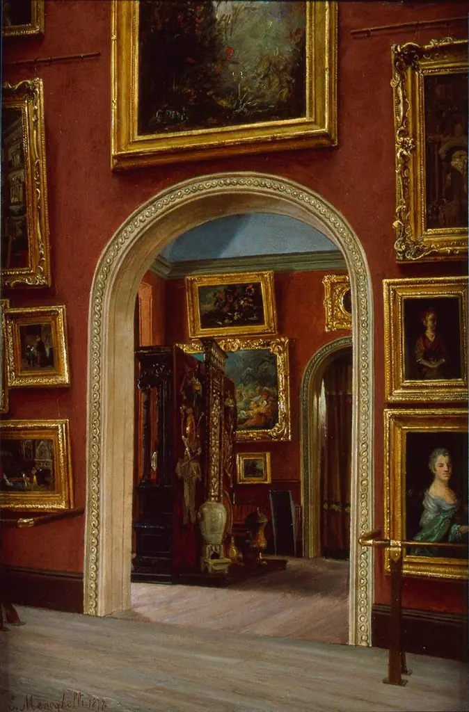 View of a Gallery in the Museum of Fine Arts, Copley Square, by Enrico Meneghelli