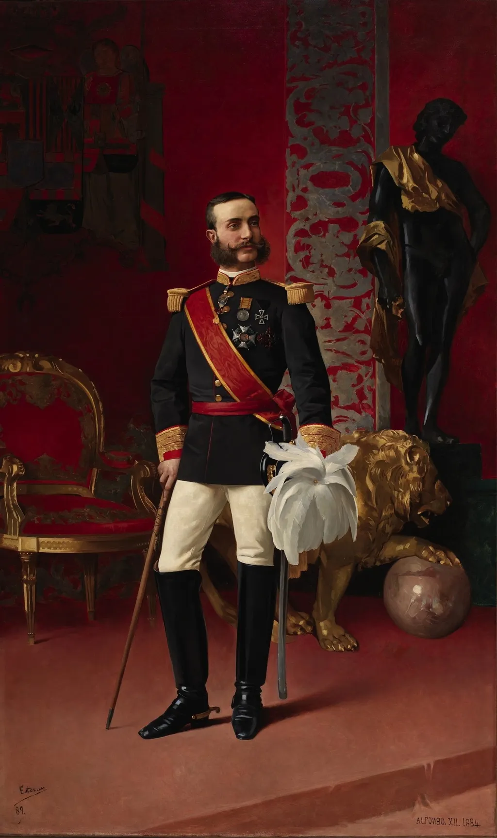 Alfonso XII, by Enrique Estevan y Vicente, oil, 1895
