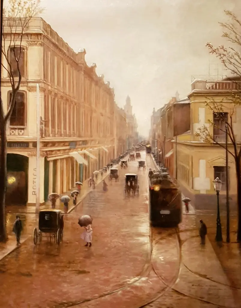 Calle Ahumada en 1902, by Enrique Lynch del Solar