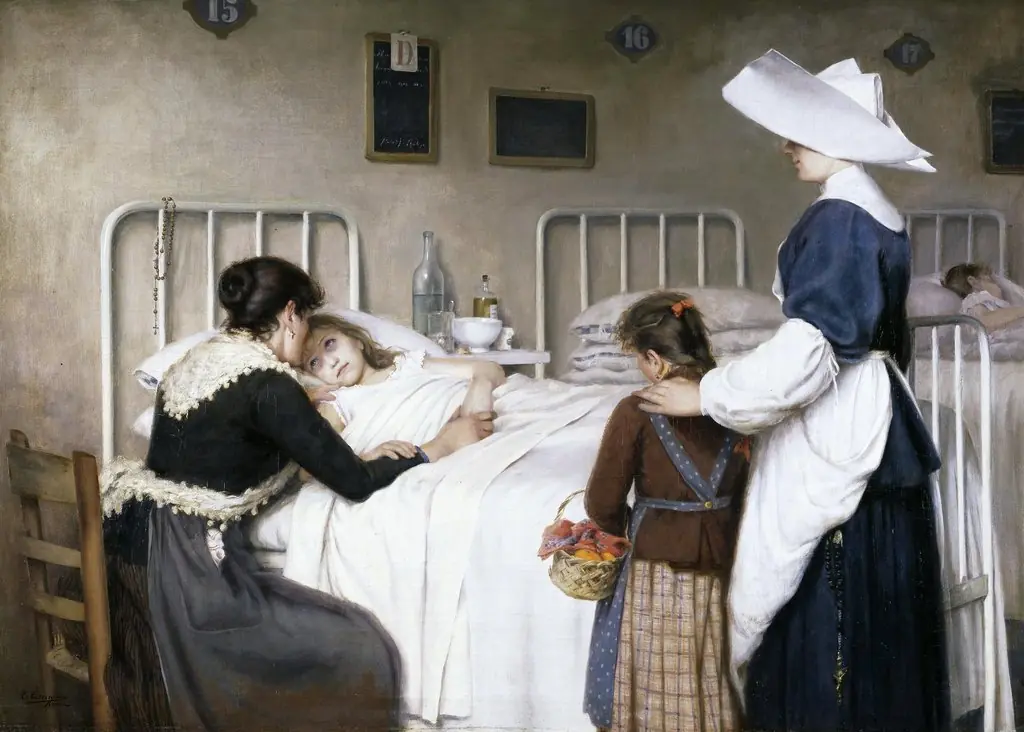 La visita de la madre al hospital
