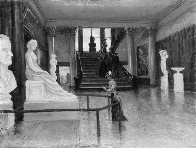 Entrance Hall of the Metropolitan Museum of Art when in Fourteenth Street