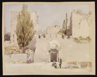Entrance to the Cannon Gate (Top Kapisi) in Constantinople