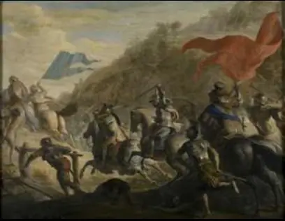 Legendary Battle of the Torriani and Visconti - the Chase, by Erasmus Quellinus II