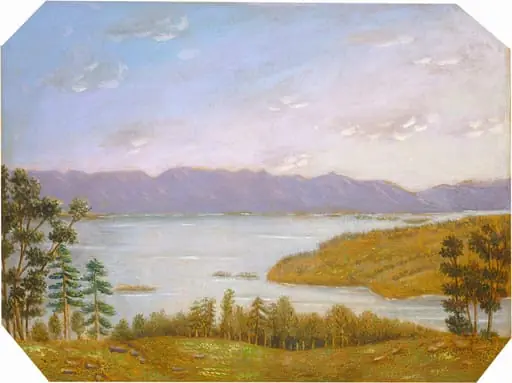 Leverett Pond, by Erastus Salisbury Field