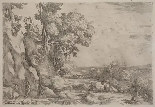 Landscape with Resting Herdsmen, by Ercole Bazicaluva