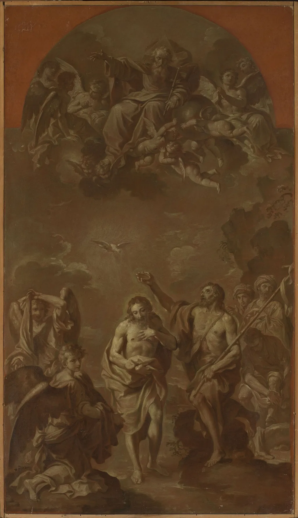 Baptism of Christ, by Ercole Graziani the Younger, oil