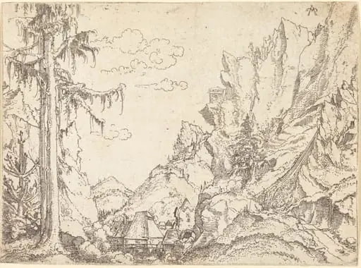 Mountain Landscape, by Erhard Altdorfer