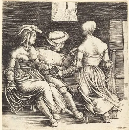 Young Man and Maids, by Erhard Altdorfer