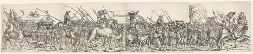 Army Train and Death, by Erhard Schön