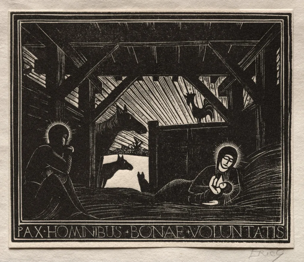 Christmas Gifts: Dawn, by Eric Gill, 1916
